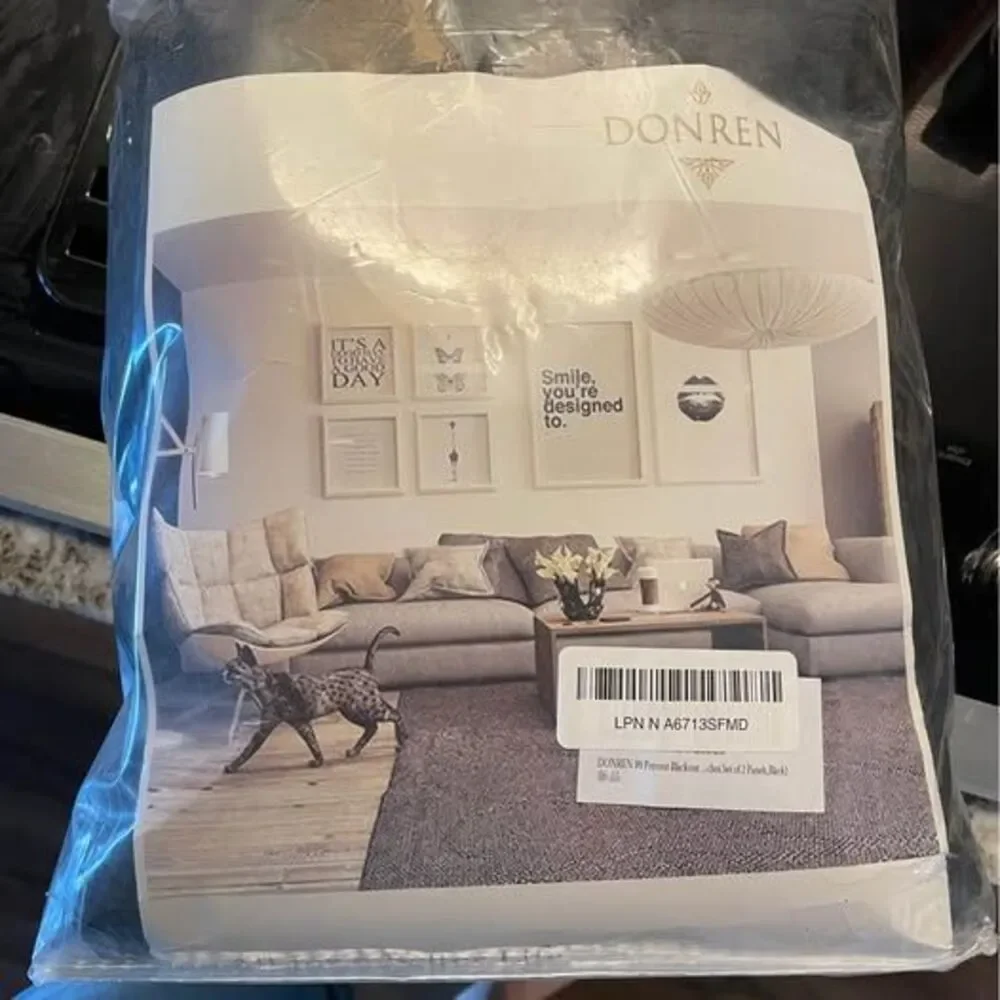 DONREN Blackout Curtains 2 panels